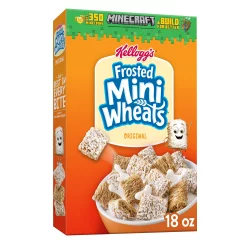 Kellogg's Mini Wheats Breakfast Cereal, High Fiber Cereal, Kids Snacks, Original