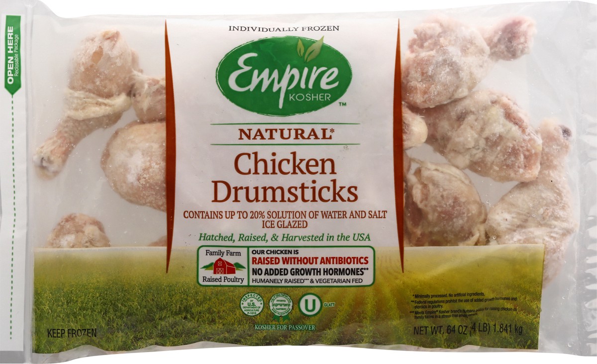 slide 7 of 13, Empire Kosher Chicken Drumsticks, 4 lb