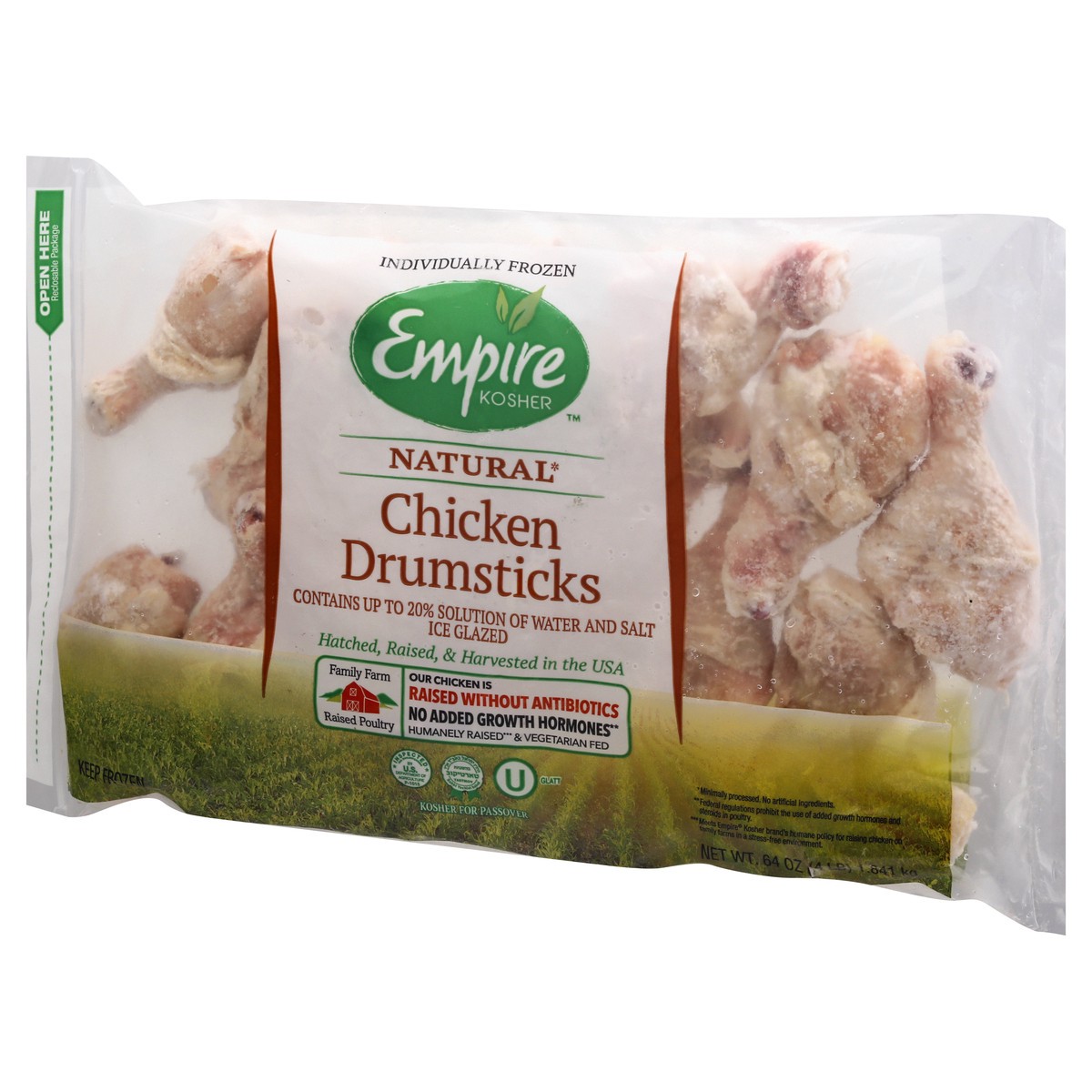 slide 13 of 13, Empire Kosher Chicken Drumsticks, 4 lb