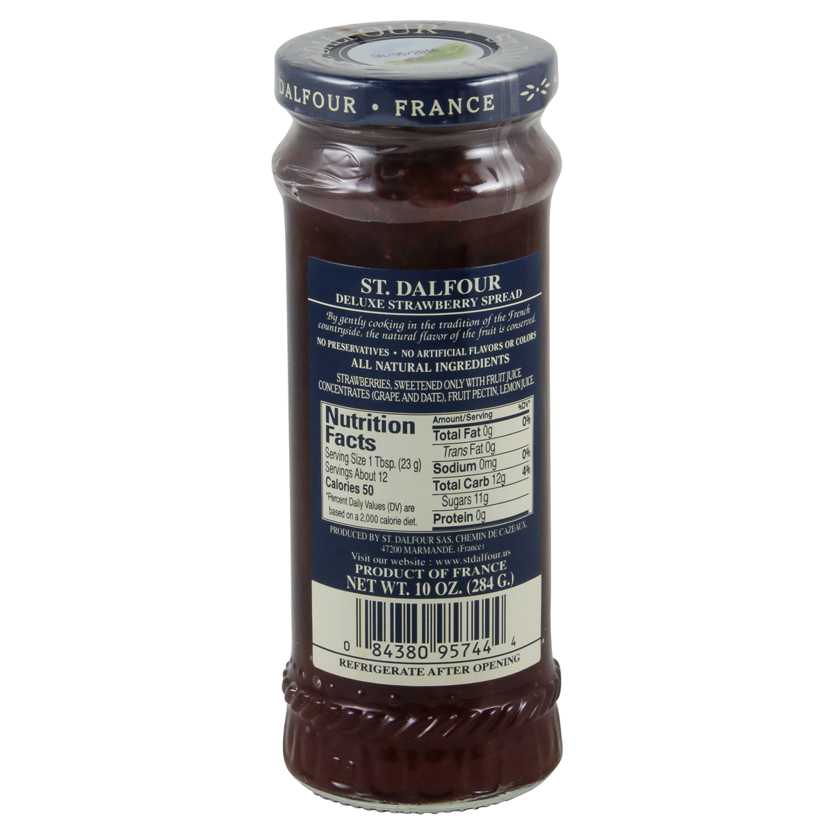 slide 4 of 4, St. Dalfour 100% Strawberry Fruit Spread, 10 oz