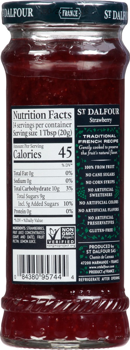 slide 10 of 13, St. Dalfour Strawberry Fruit Spread 10 oz, 10 oz