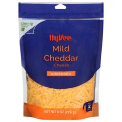 Hy-vee Mild Cheddar Shredded Cheese