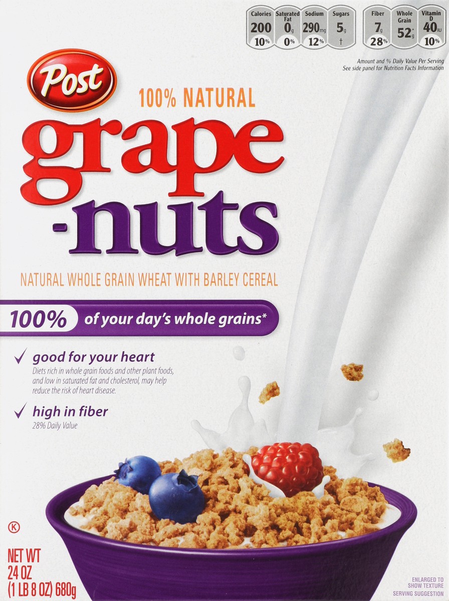 slide 2 of 4, Grape-Nuts Cereal 24 oz, 24 oz