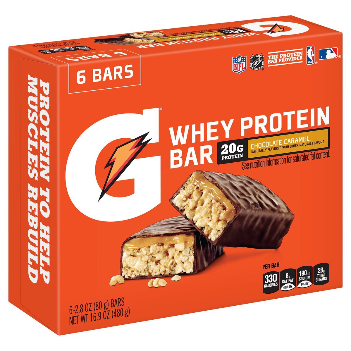 slide 3 of 15, Gatorade Protein Bars, 16.92 ct