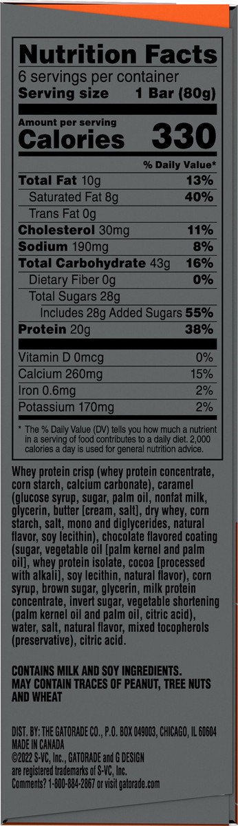 slide 9 of 15, Gatorade Protein Bars, 16.92 ct