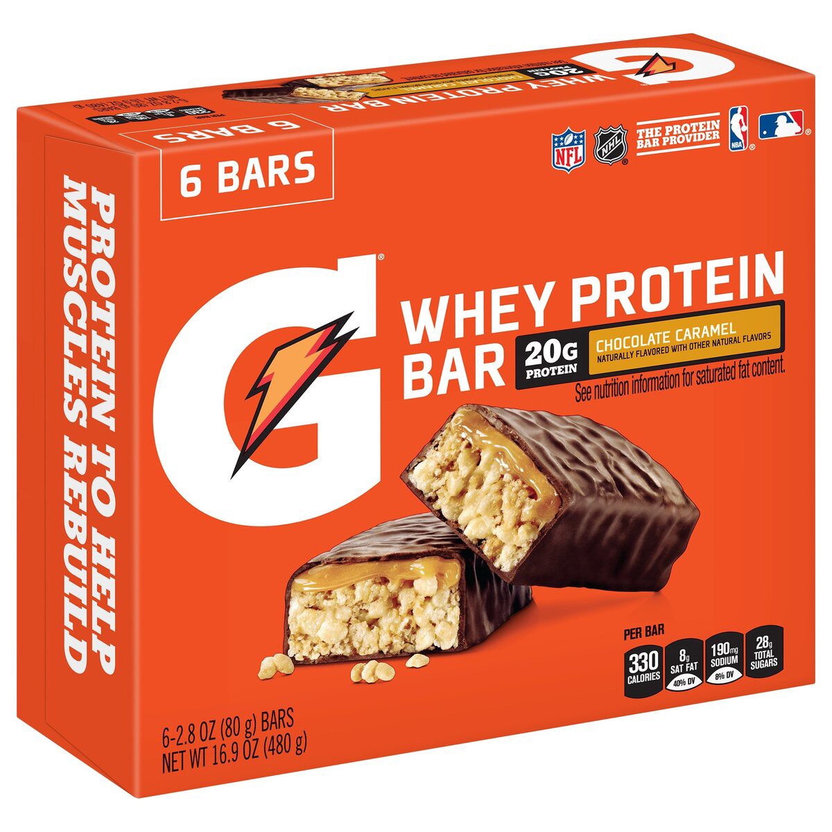 slide 10 of 15, Gatorade Protein Bars, 16.92 ct