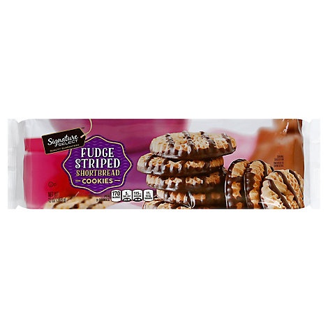 slide 1 of 1, Signature Select Cookies Fudge Stripes, 13 oz