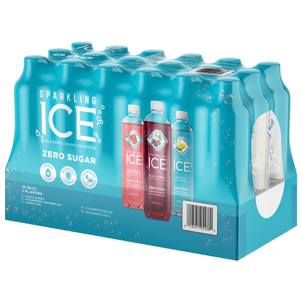 slide 2 of 11, Sparkling ICE 18 Pack Zero Sugar 3 Flavors Sparkling Water 18 - 17 fl oz Bottles - 18 ct, 18 ct