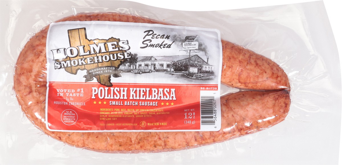 slide 5 of 9, Holmes Smokehouse Pecan Smoked Polish Kielbasa Sausage 12 oz, 12 oz