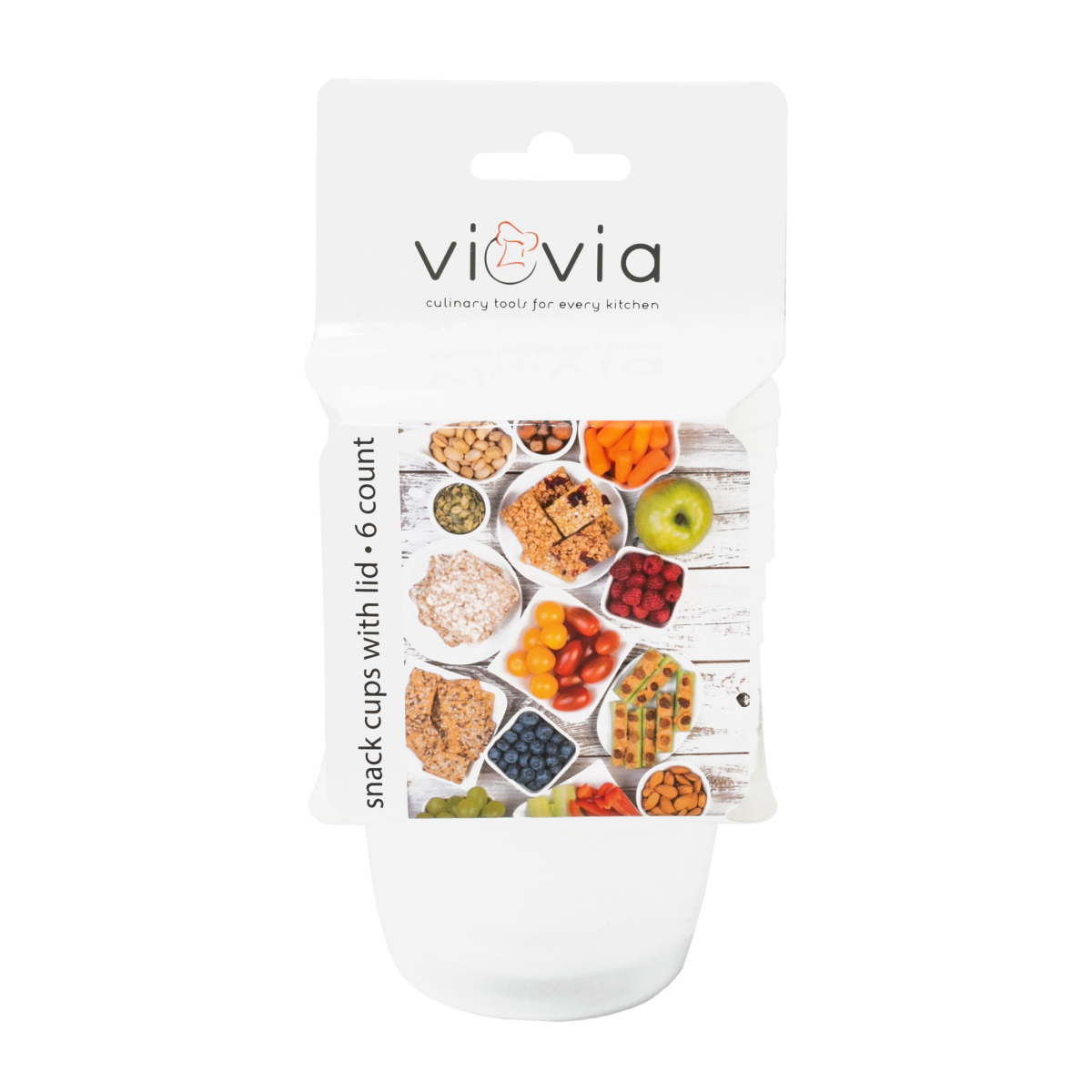 slide 1 of 13, Viovia Snack Cups With Lids, 6 ct