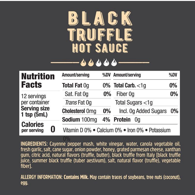 slide 2 of 5, Melinda's Black Truffle Hot Sauce - 2oz, 2 oz
