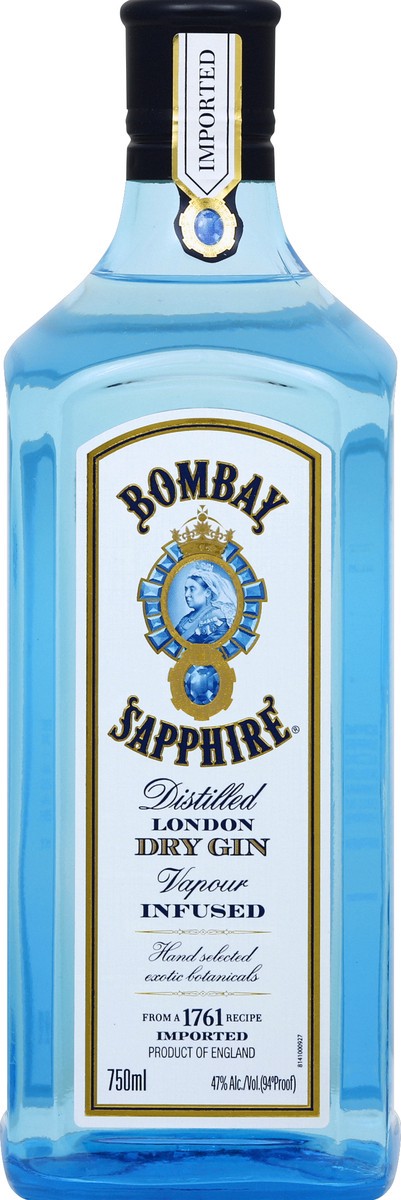 slide 1 of 5, Bombay Sapphire London Dry Gin, 750 ml, 750 ml