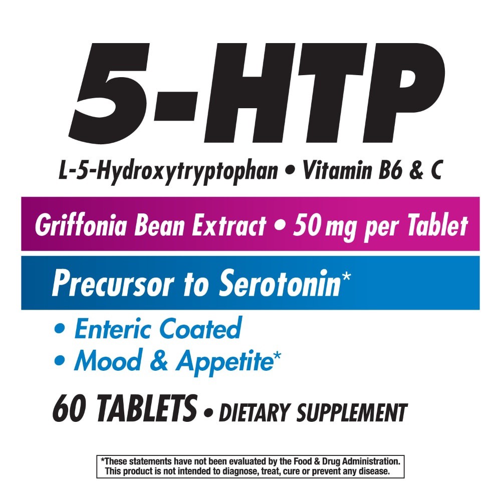 slide 5 of 6, Nature's Way 5-HTP Natural Griffonia Bean Extract 50 mg, 60 ct; 50 mg