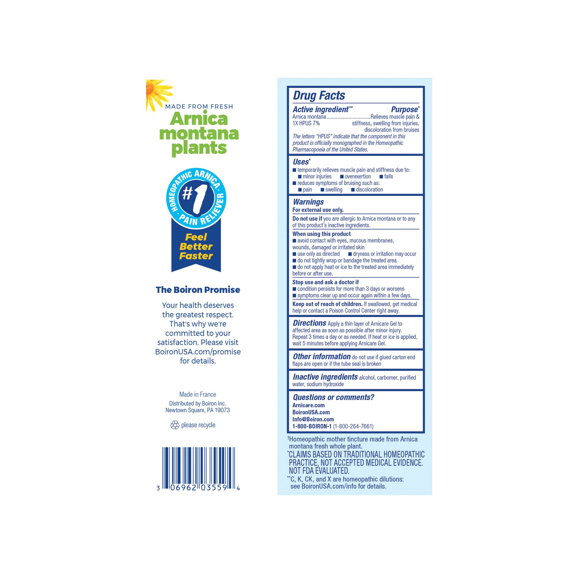 slide 8 of 10, Boiron Arnicare Gel 2.6 oz, 2.5 oz