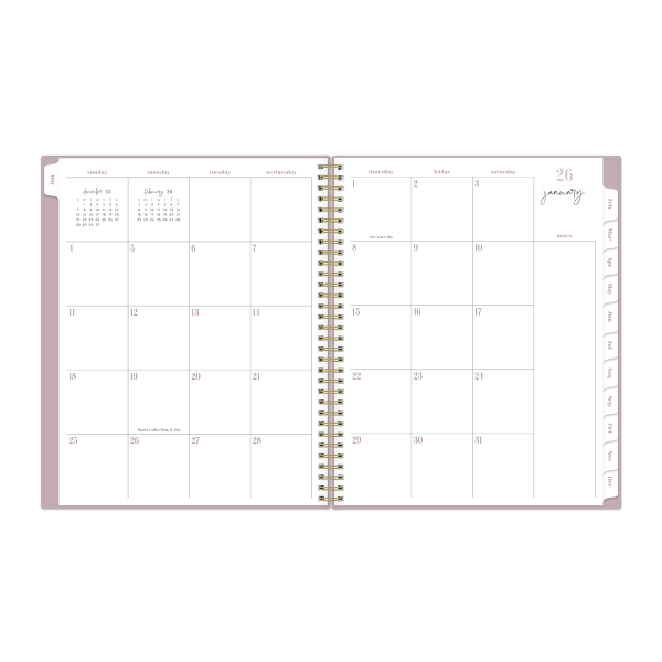slide 6 of 8, Blue Sky 2026 Blue Sky Belinda Selene Weekly/Monthly Planner, 8-1/2"" x 11"", Light Purple, January To December, 155742, 1 ct