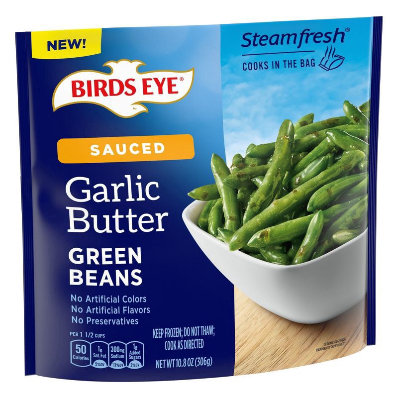 slide 2 of 3, Birds Eye Garlic Butter Green Beans, Frozen Vegetables, 10.8 oz., 10.8 oz