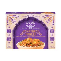 Deep Indian Kitchen Frozen Matar Paneer with Rice - 9 oz
