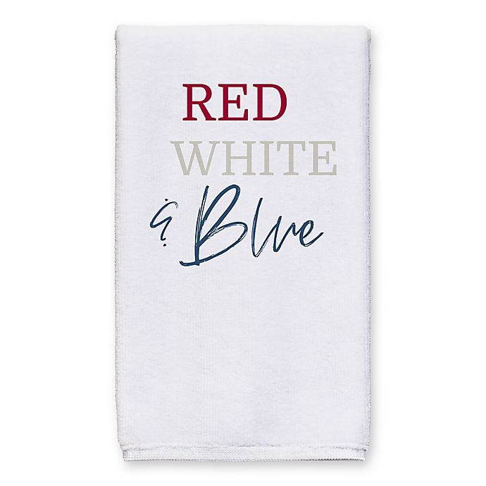 slide 2 of 5, Designs Direct Red White And Blue Tea Towel Set, 1 ct