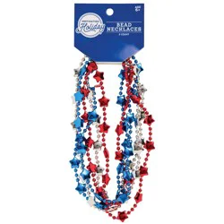 Destination Holiday Patriotic Stars Bead Necklaces