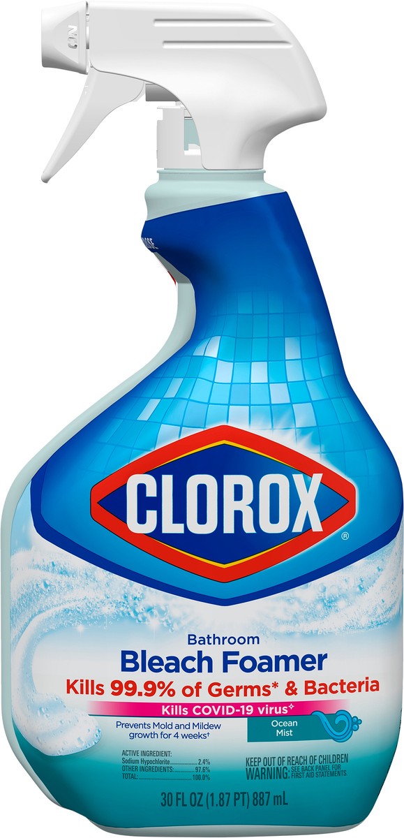 slide 6 of 8, Clorox Original Bathroom Bleach Foamer, 30 oz