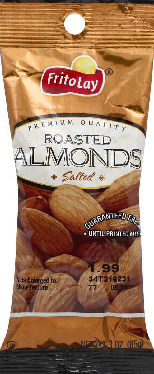 slide 2 of 3, Frito-Lay Roasted Almonds 3 oz, 3 oz