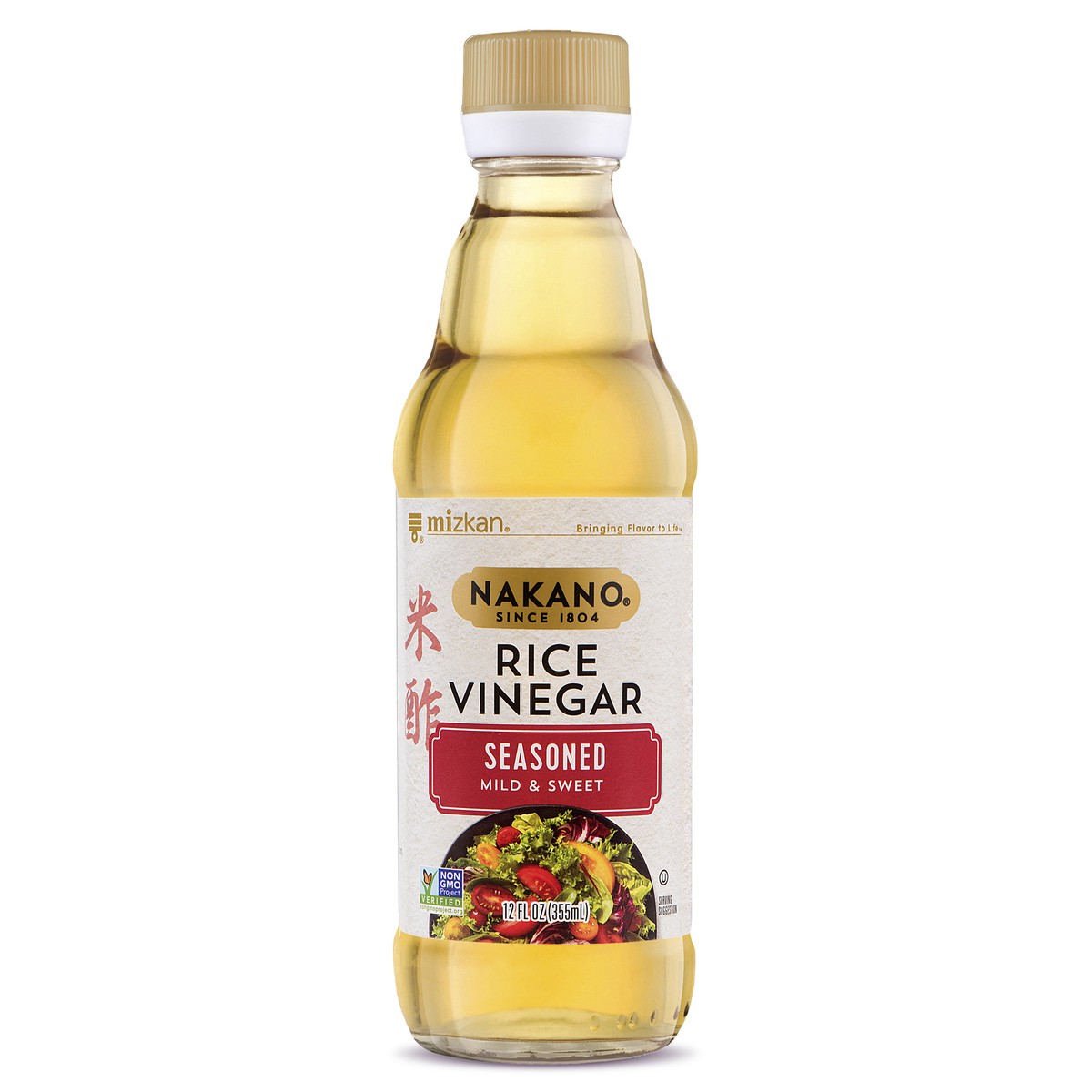 slide 1 of 9, Nakano Seasoned Rice Vinegar, 12 oz., 12 fl oz