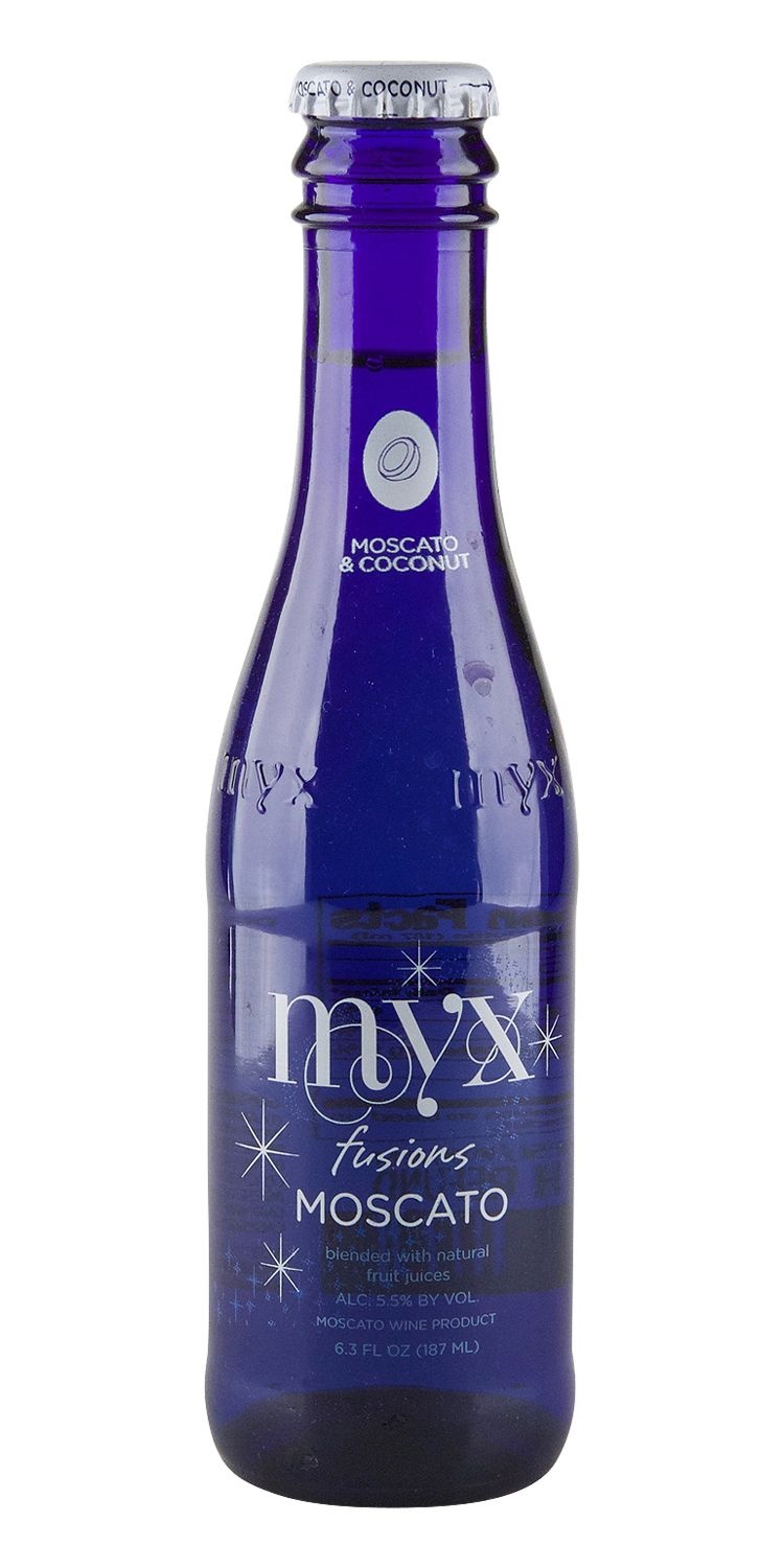 slide 1 of 1, MYX Fusions Moscato & Coconut, 187 ml