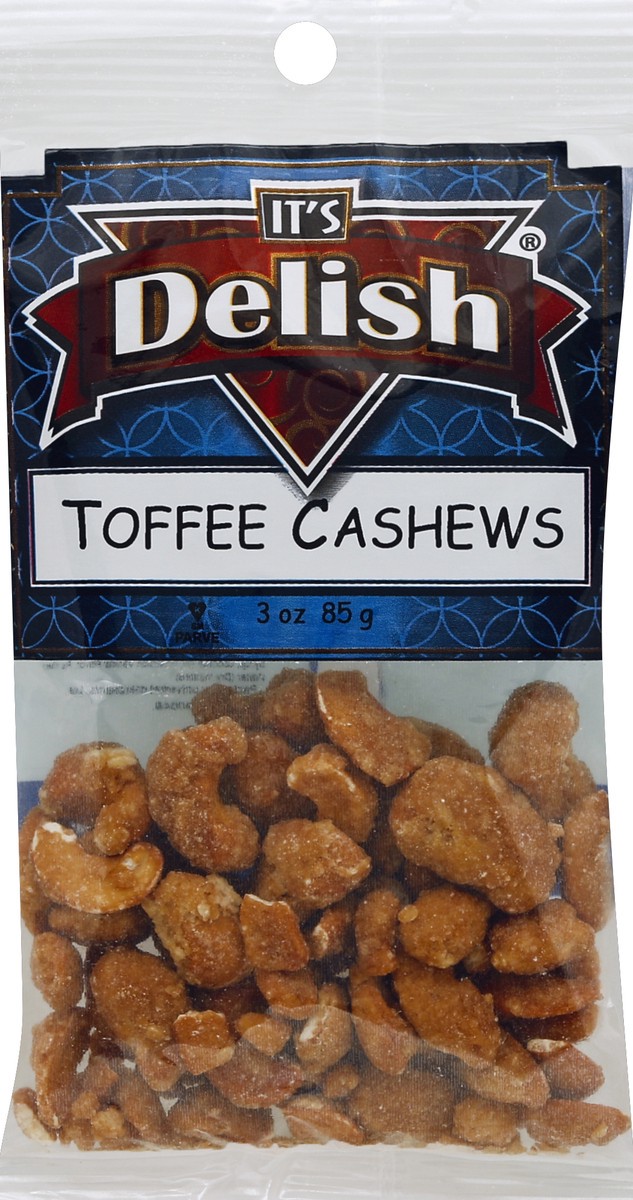 slide 3 of 3, It's Delish Toffee Cashews 3 oz, 3 oz