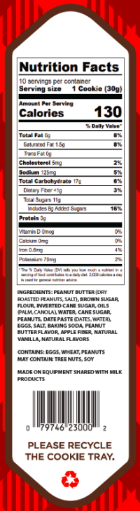 slide 3 of 4, Matt's Bakery Soft-Baked Peanut Butter Cookies 10.5 oz, 10.5 oz