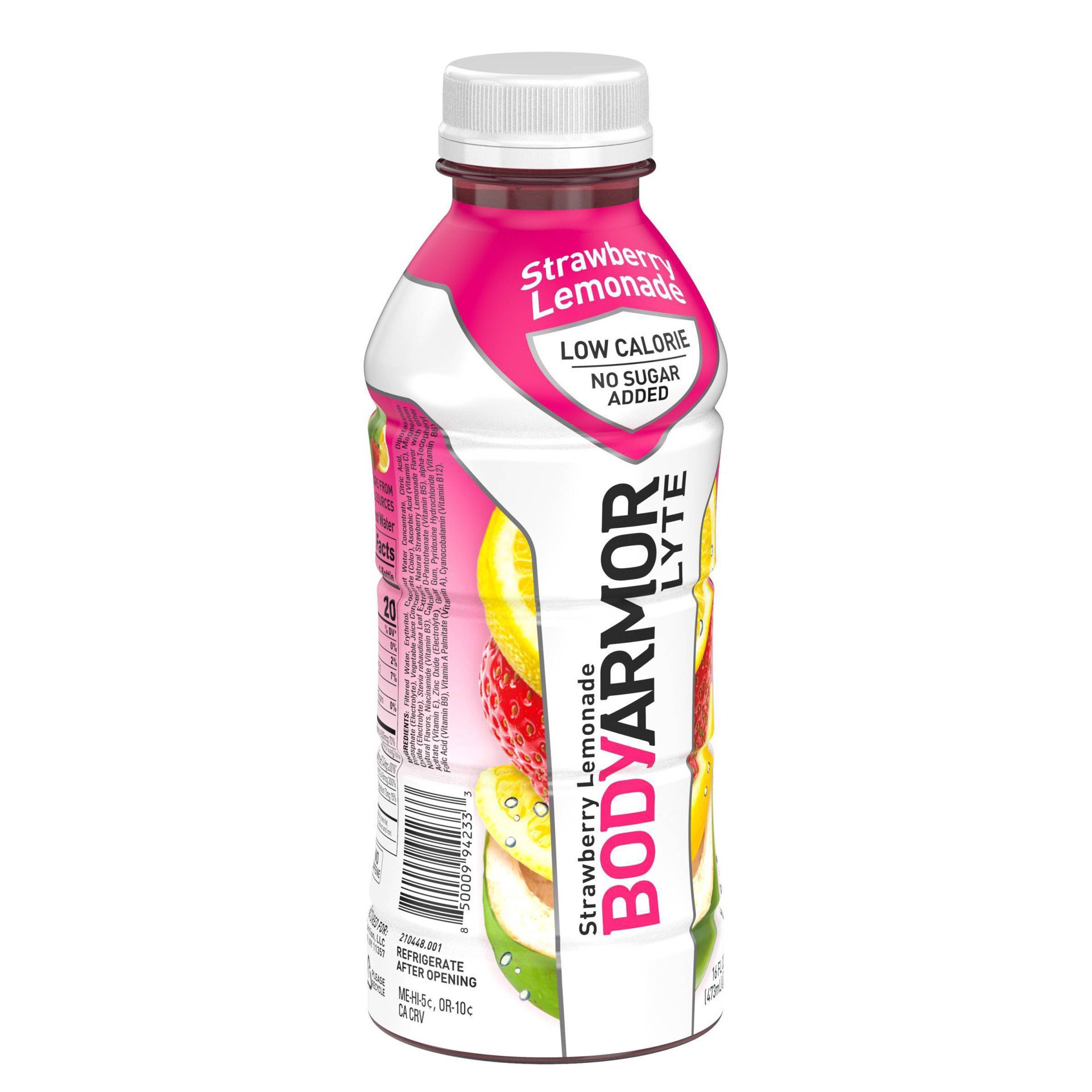 slide 8 of 9, BODYARMOR Lyte Strawberry Lemonade Sports Drink, 16 oz