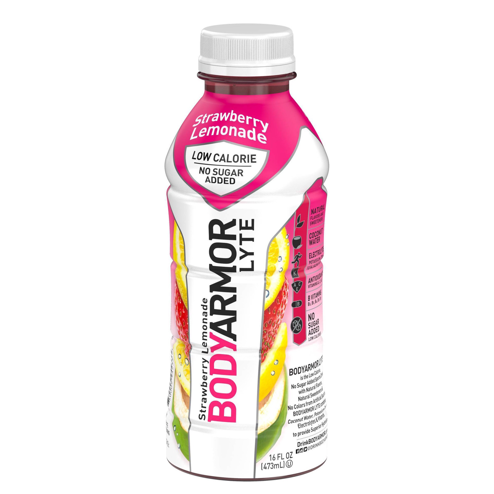 slide 9 of 9, BODYARMOR Lyte Strawberry Lemonade Sports Drink, 16 oz