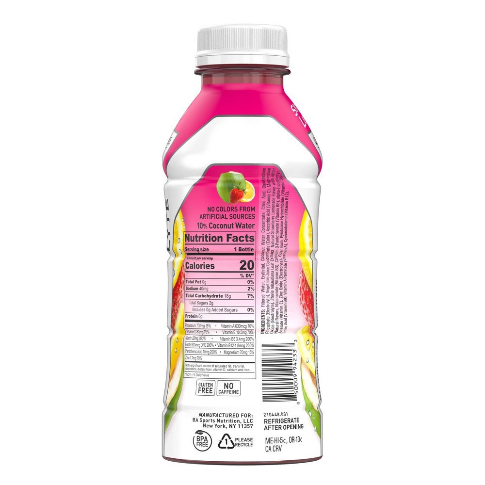 slide 3 of 9, BODYARMOR Lyte Strawberry Lemonade Sports Drink, 16 oz