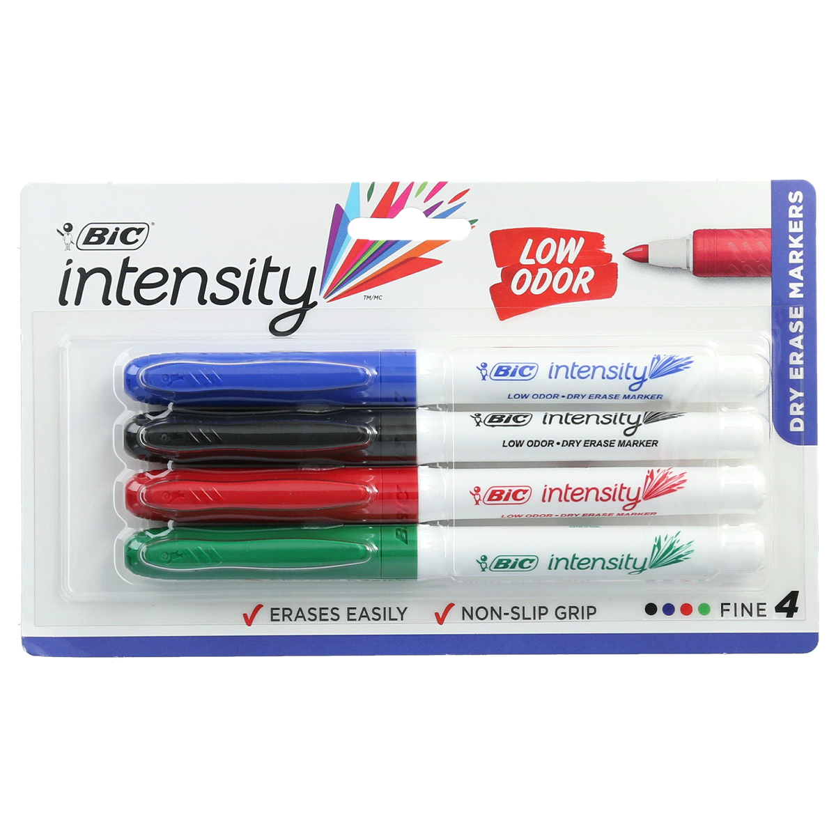 BIC Great Erase Grip Dry Erase Markers 4 ct Shipt