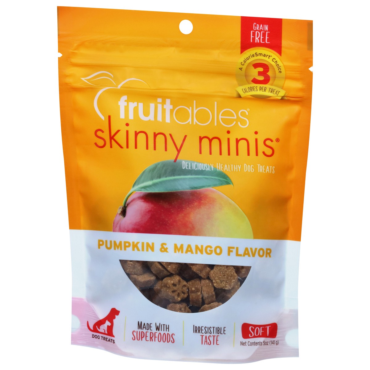 slide 2 of 4, Fruitables Skinny Minis Soft Pumpkin & Mango Flavor Dog Treats 5 oz, 5 oz