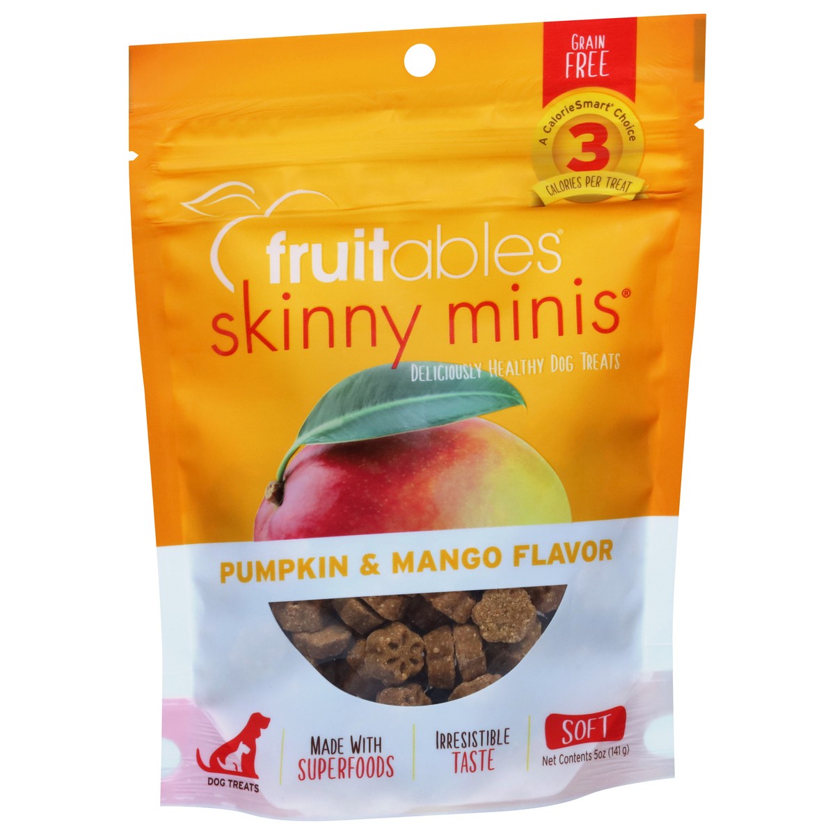 slide 3 of 4, Fruitables Skinny Minis Soft Pumpkin & Mango Flavor Dog Treats 5 oz, 5 oz