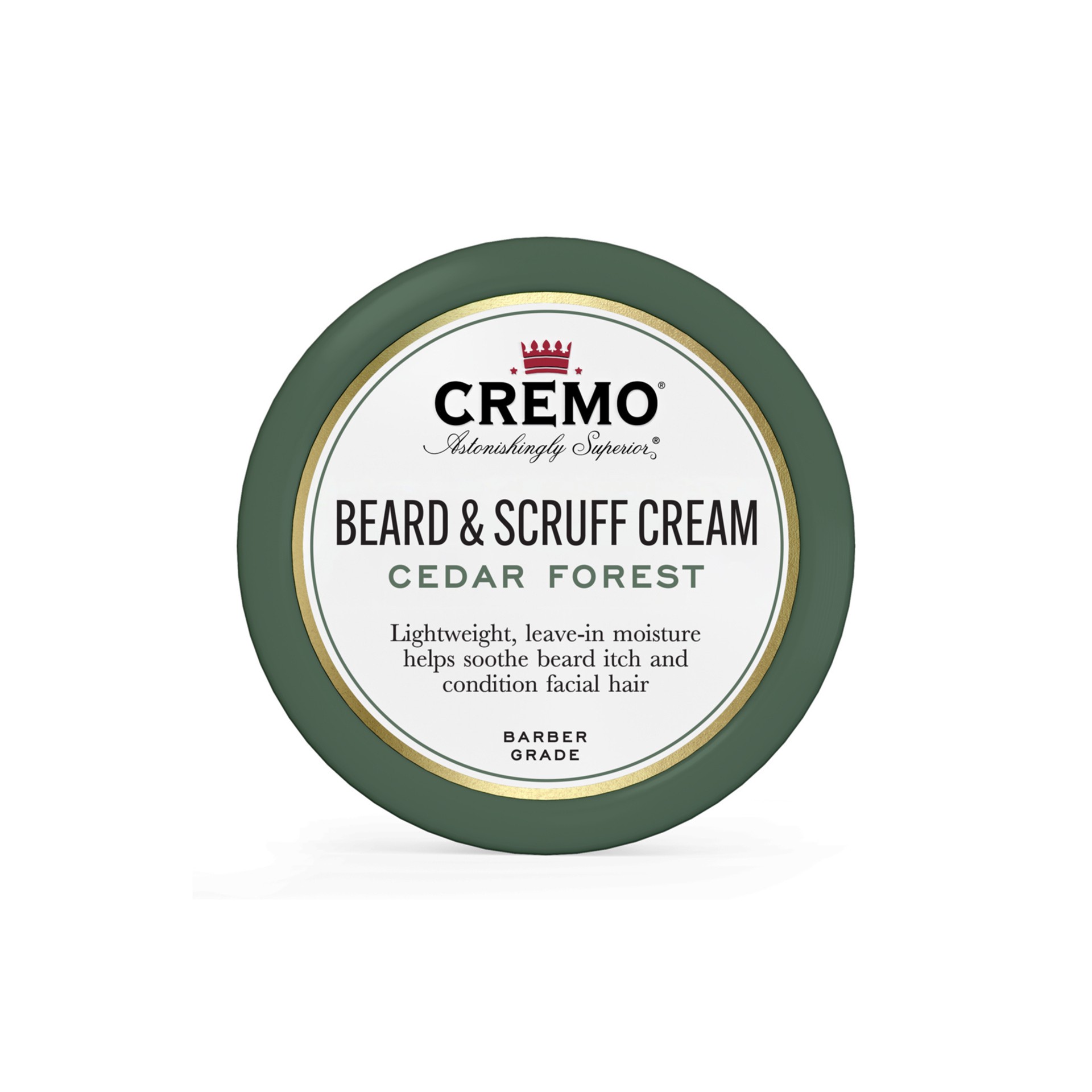 slide 1 of 7, Cremo Astonishingly Superior Cedar Forest Scent Bread & Scruff Cream 4 oz, 4 oz