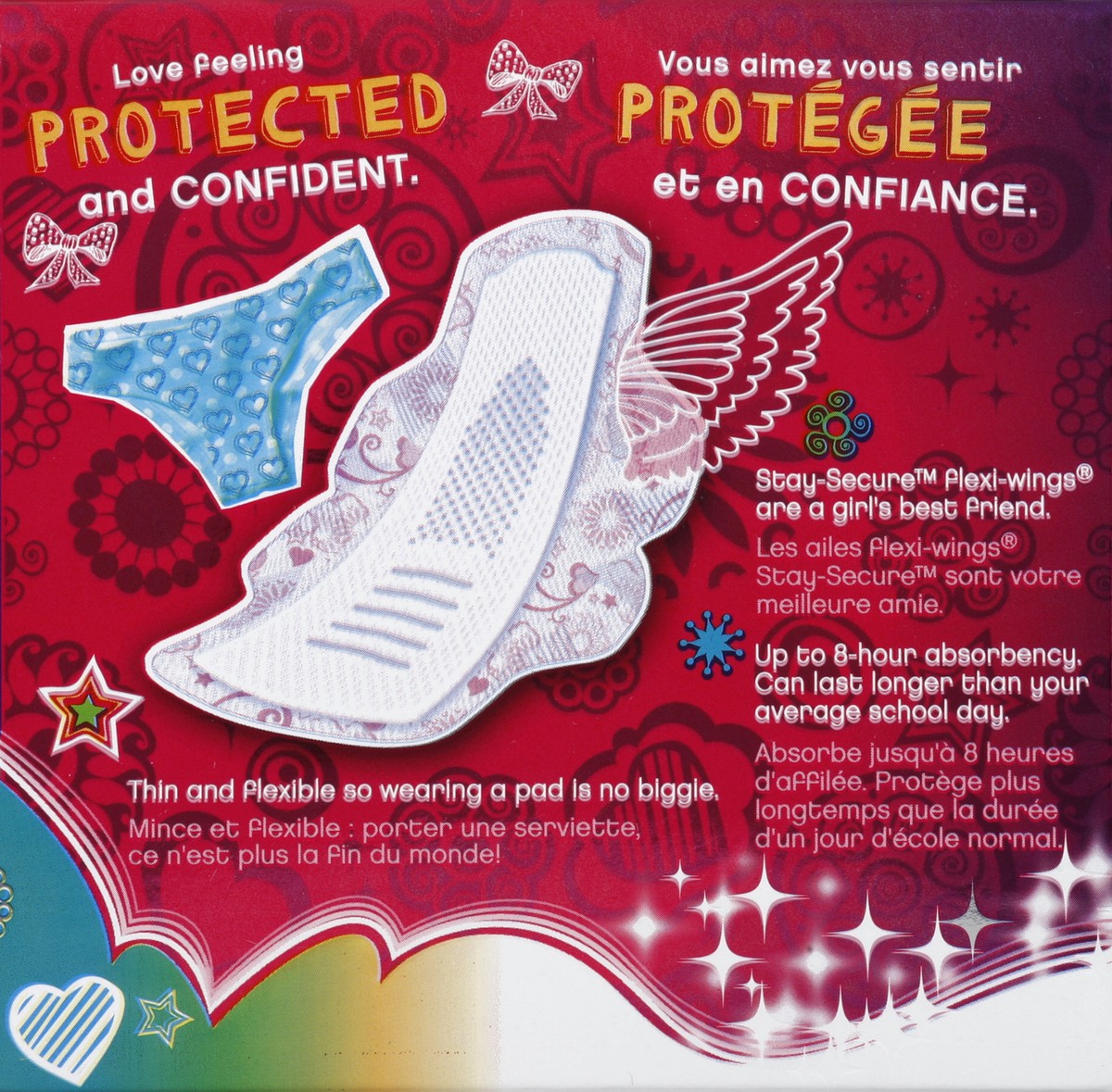 slide 7 of 7, Always Radiant Teen Get Real Regular Flexi-wings Pads With Flex Foam, 14 ct