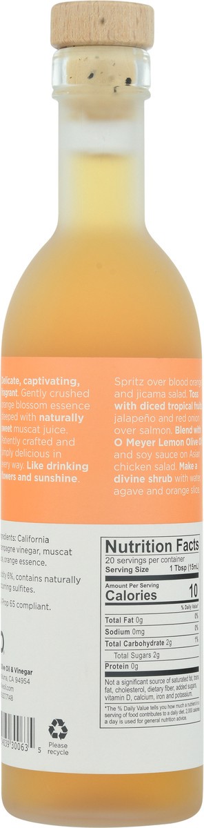 slide 3 of 9, O California Orange Blossom Vinegar 10.1 fl oz, 10.1 fl oz