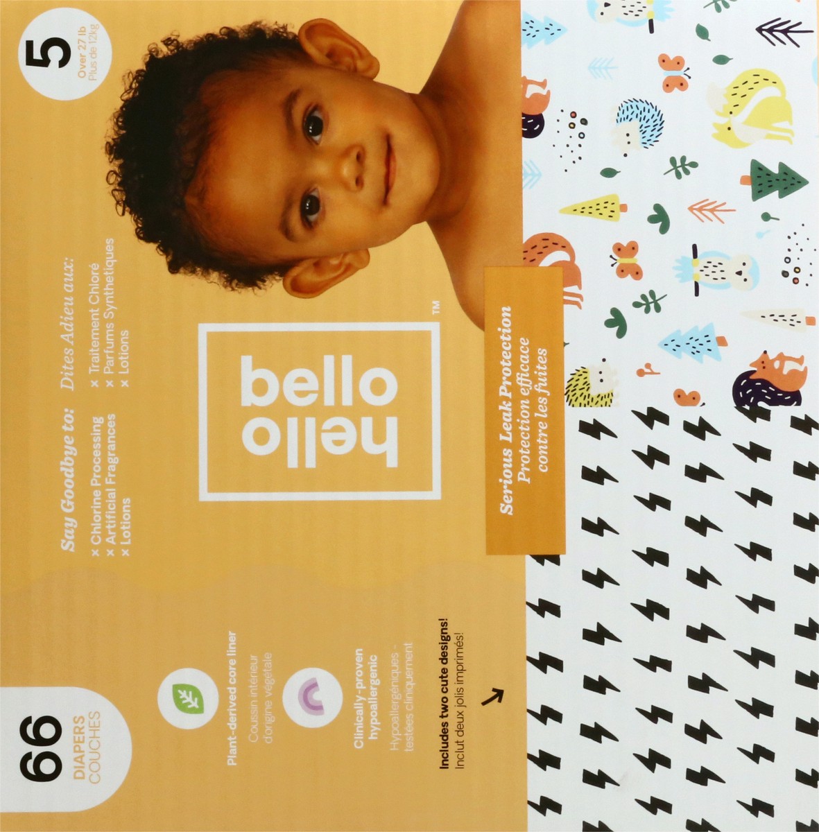 slide 8 of 9, Hello Bello 5 (Over 27 lb) Diapers 66 ea, 66 ct