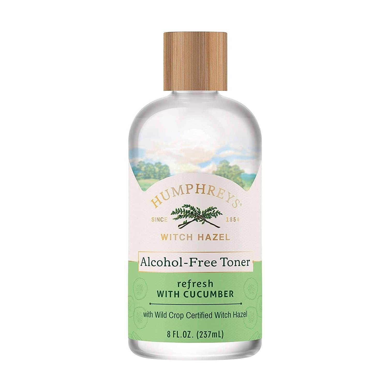 slide 1 of 1, Humphrey's Refresh Witch Hazel With Cucumber Alcohol-Free Toner, 8 fl oz