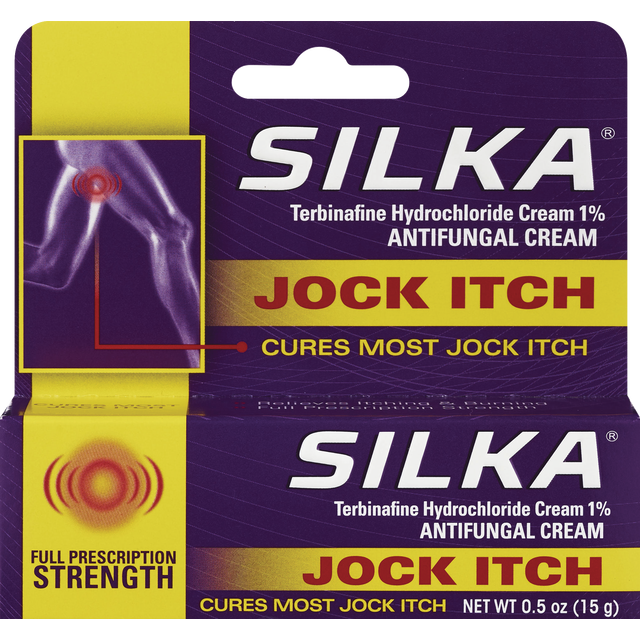 slide 1 of 1, Silka Jock Itch Antifungal Cream, 0.5 oz