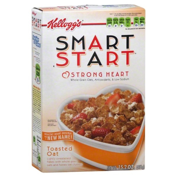 slide 1 of 1, Kellogg's Smart Start Healthy Heart Cereal Original, 15.2 oz