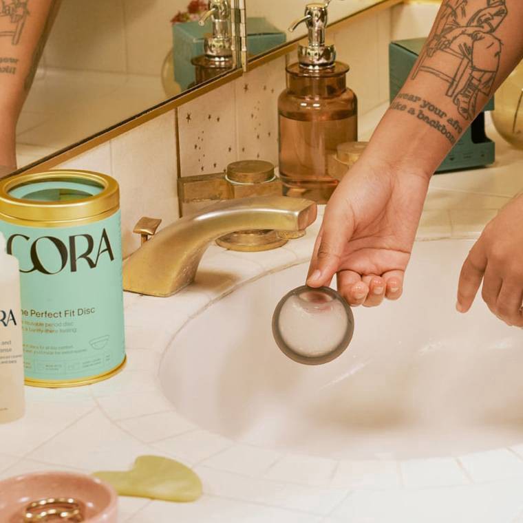 slide 6 of 11, Cora Reusable Menstrual Disc - 1ct, 1 ct