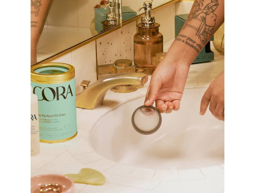 slide 11 of 11, Cora Reusable Menstrual Disc - 1ct, 1 ct