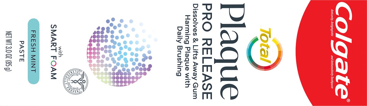 slide 4 of 7, Colgate Total Plaque Pro Release Fresh Mint Toothpaste, 3 Oz Tube, 3 oz