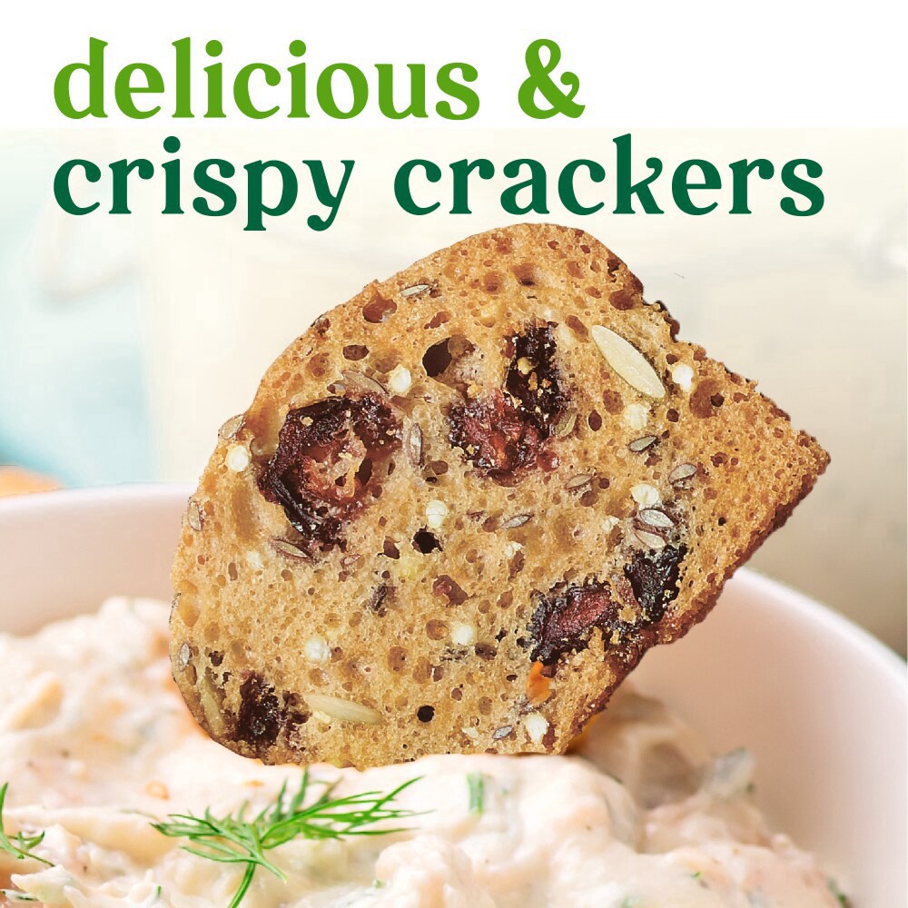 slide 2 of 5, Simple Truth Fig & Thyme Crisp Crackers, 5.3 oz