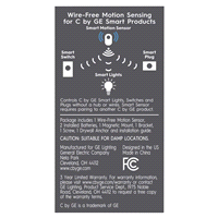 slide 3 of 5, GE Cync Wire-Free Smart Motion Sensor, White, 1 ct