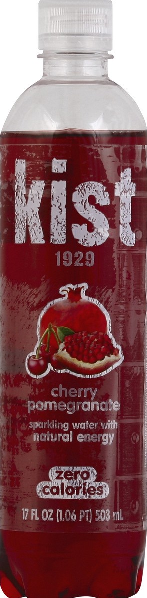 slide 4 of 4, Kist Cherry Pomegranate Sparkling Water - 17 fl oz, 17 fl oz