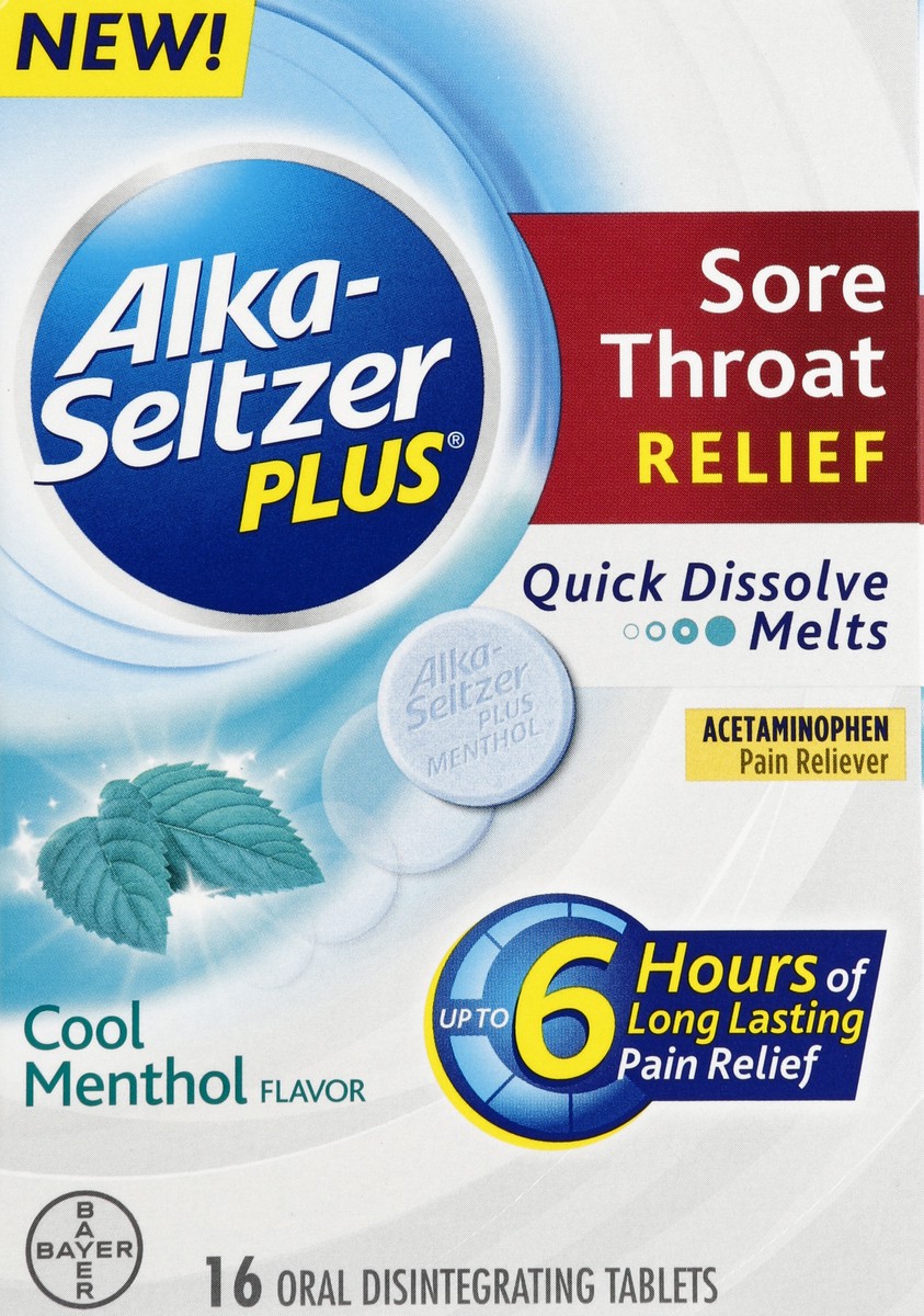 slide 4 of 4, Alka-Seltzer Sore Throat Relief 16 ea, 16 ct