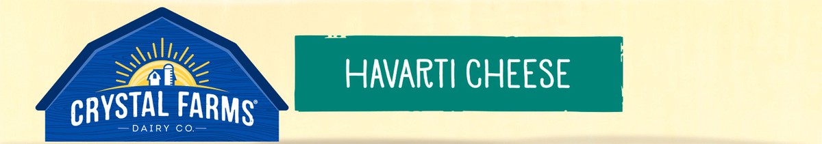 slide 3 of 8, Crystal Farms Havarti Cheese Block, 7 oz, 7 oz